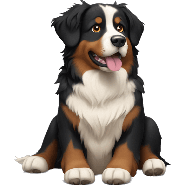 auszralian shepherd / bernese mountain dog mix emoji