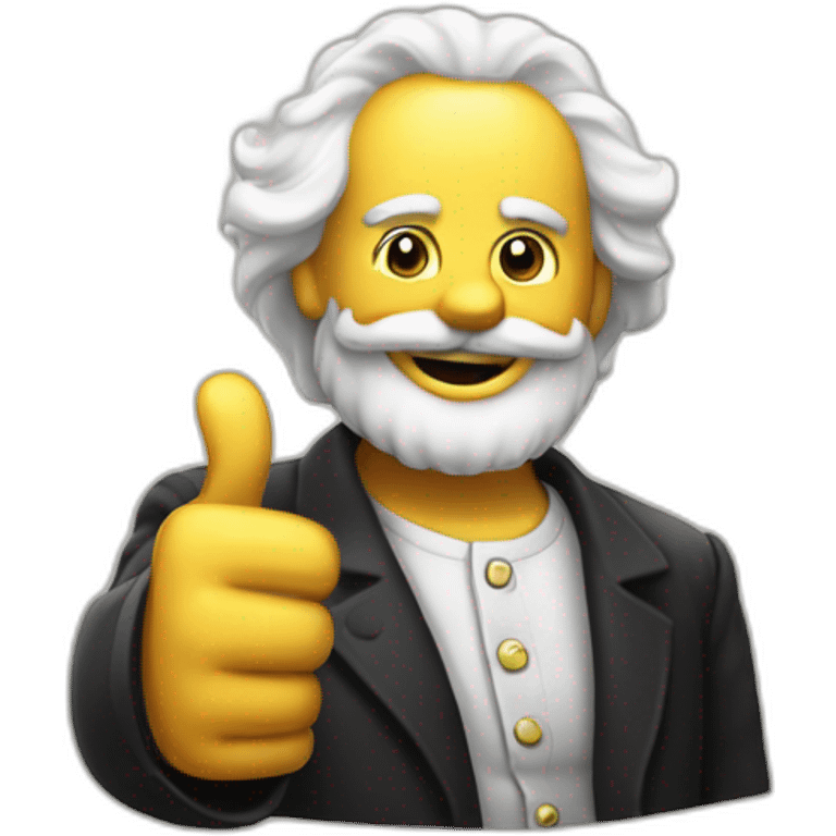 Marx thumbs up emoji