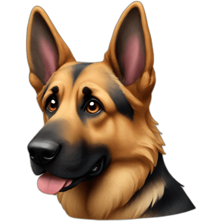 a german sheperd dog emoji