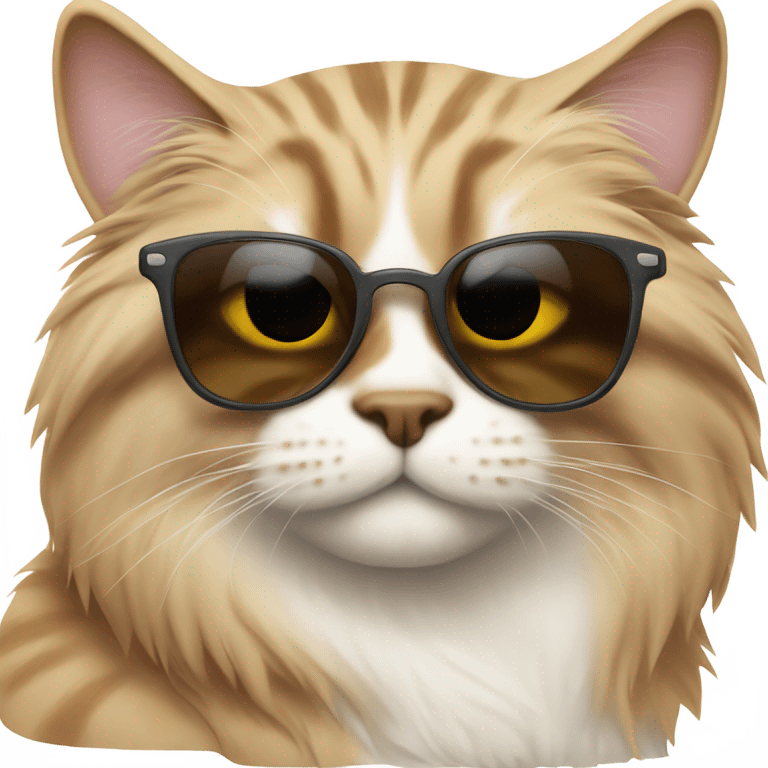 Cat with sunglasses emoji