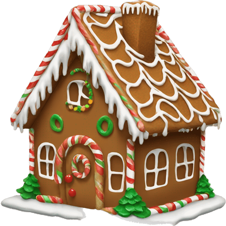 christmas gingerbread house emoji