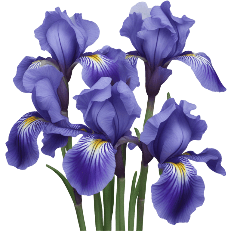 Bouquet of irises emoji