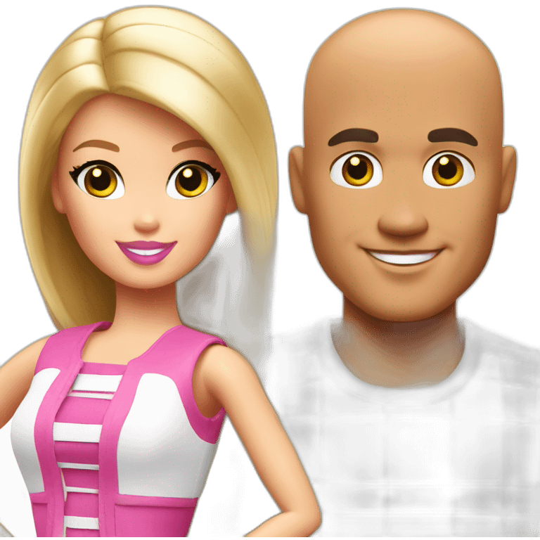 barbie and mr clean emoji