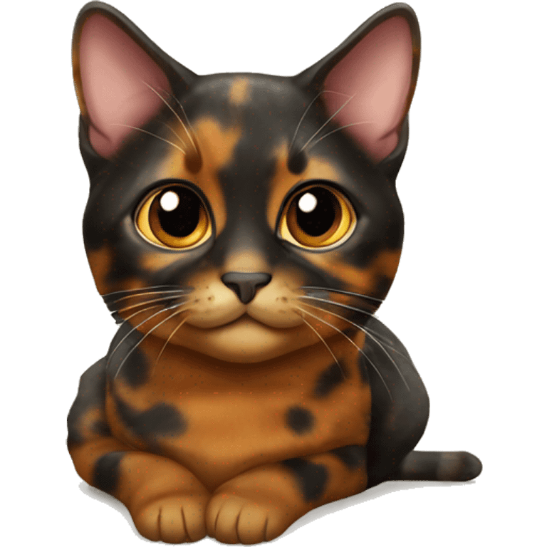 Tortoiseshell cat emoji