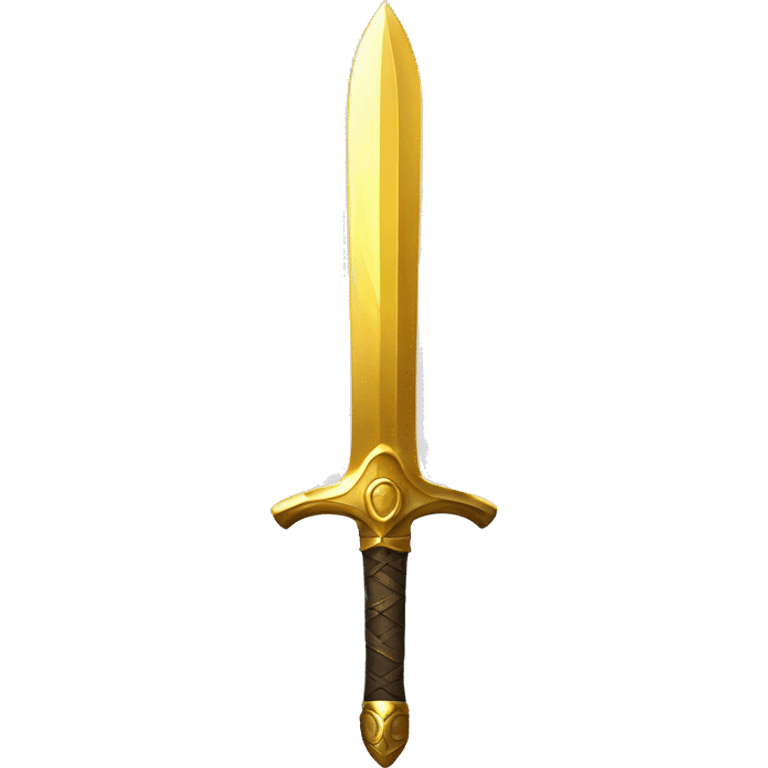 shiny golden sword emoji