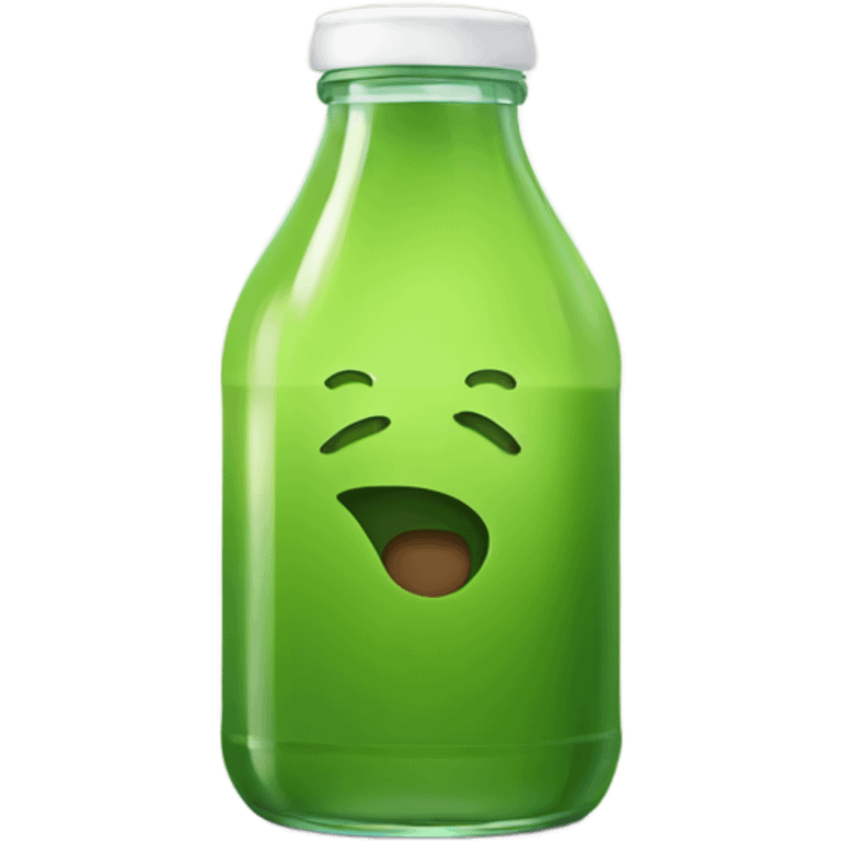 Bottled green juice emoji