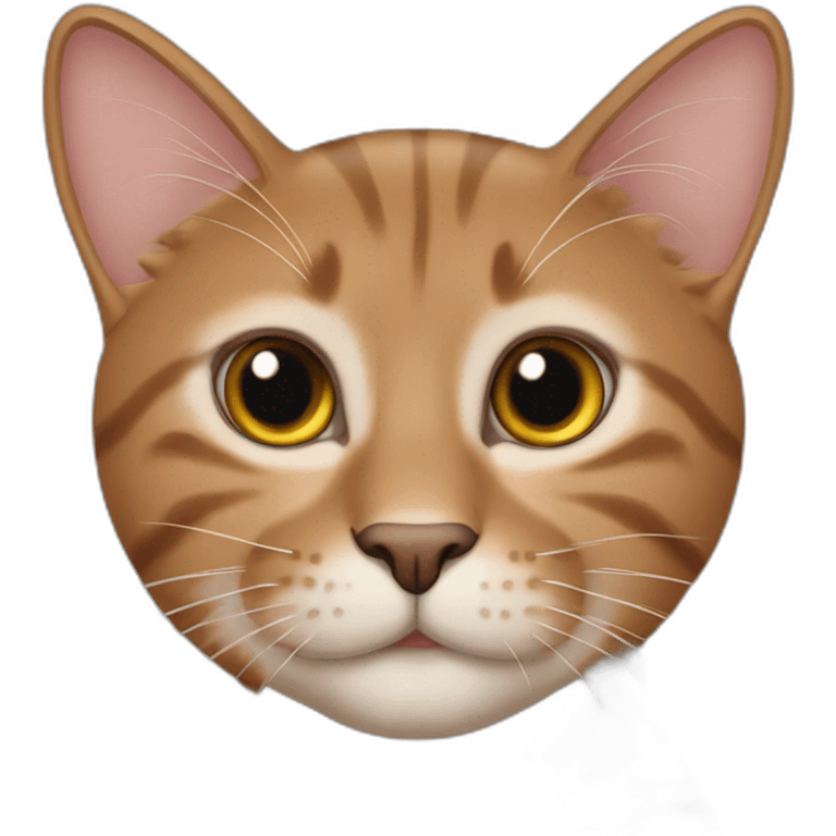 Braune Katze mit 6 Beinen emoji