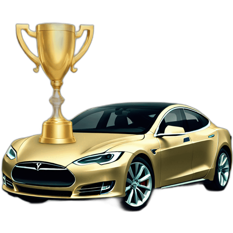 tesla gold trophy emoji