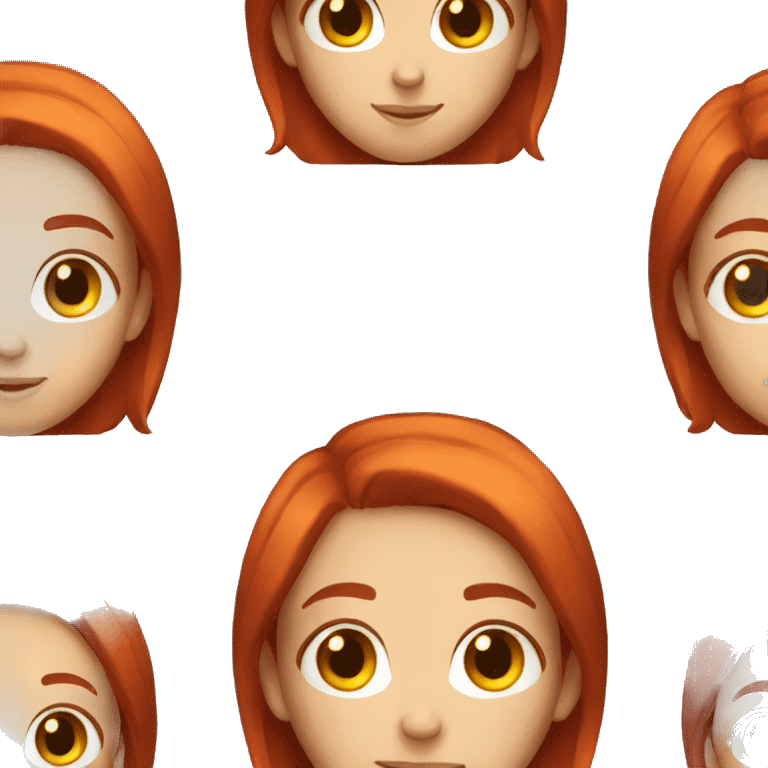 Girl with red Hair  emoji