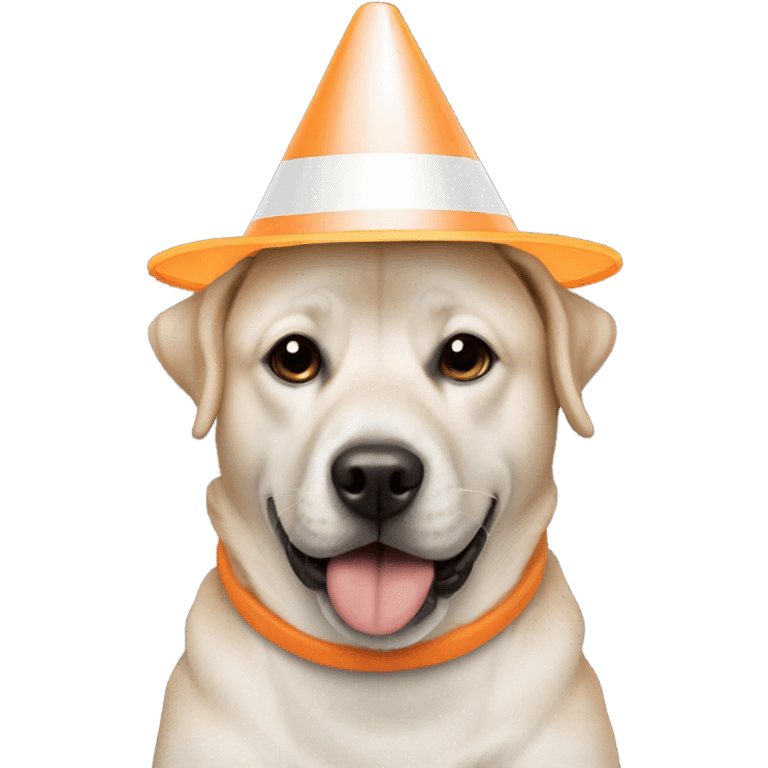 dog wearing a cone  emoji