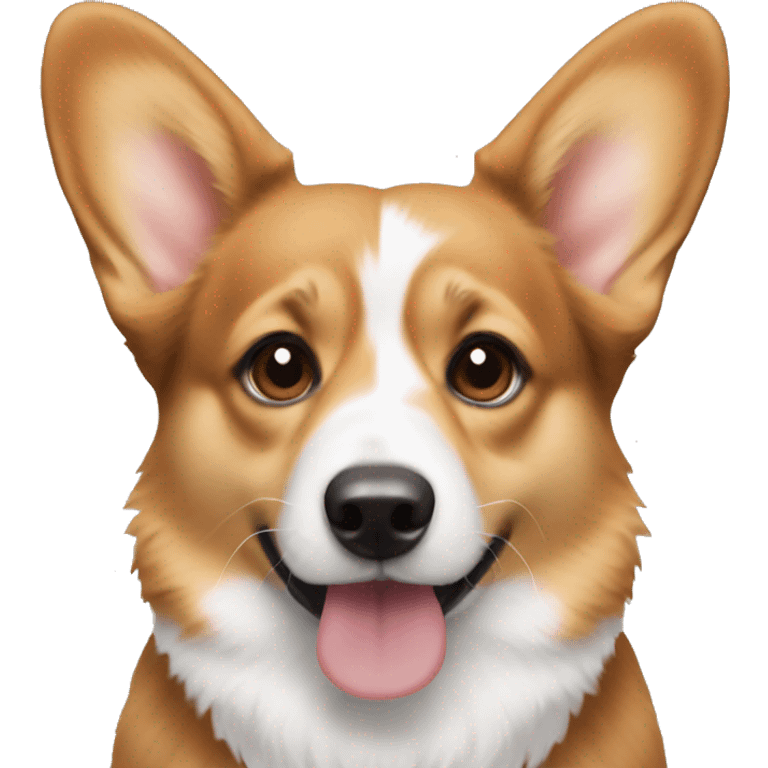 welsh corgi with brown hair girl emoji