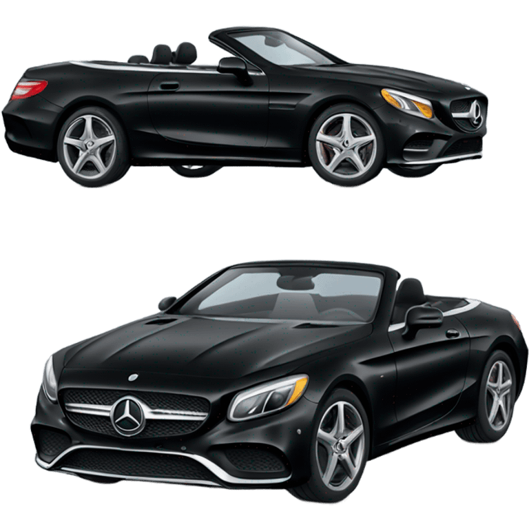 Black Mercedes convertible emoji