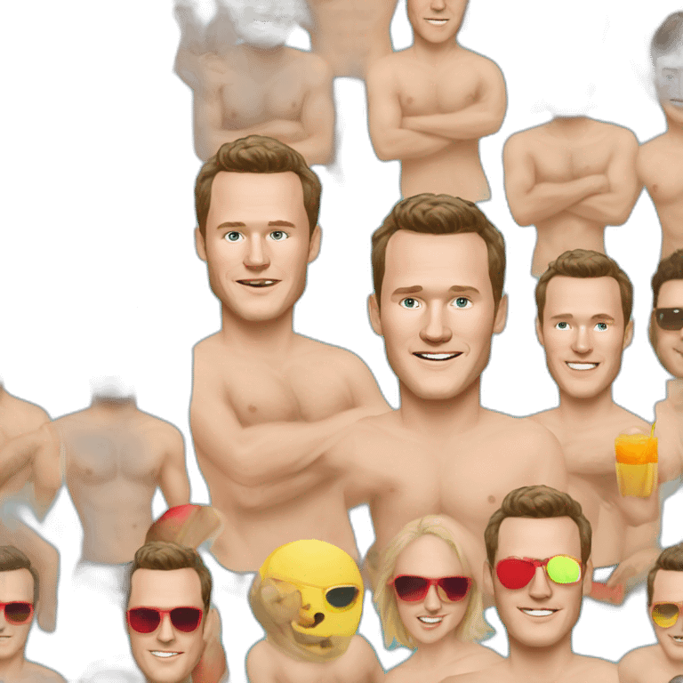 Jonathan Toews as rainbow beach bum emoji