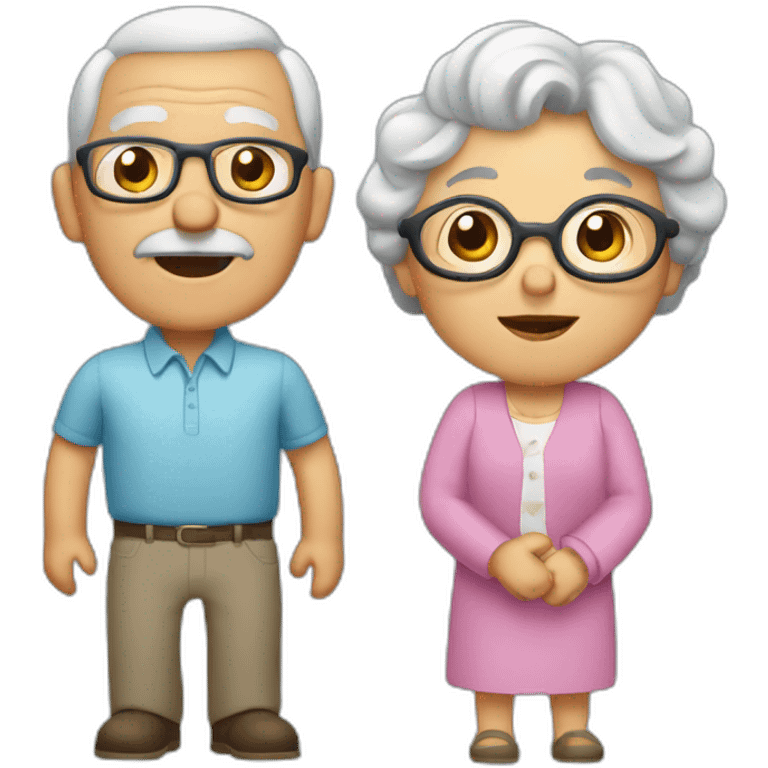 abuelo y abuela emoji