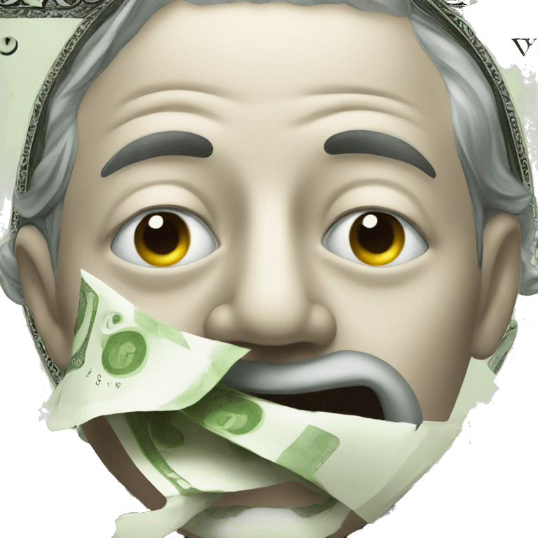 money face getting shushed emoji