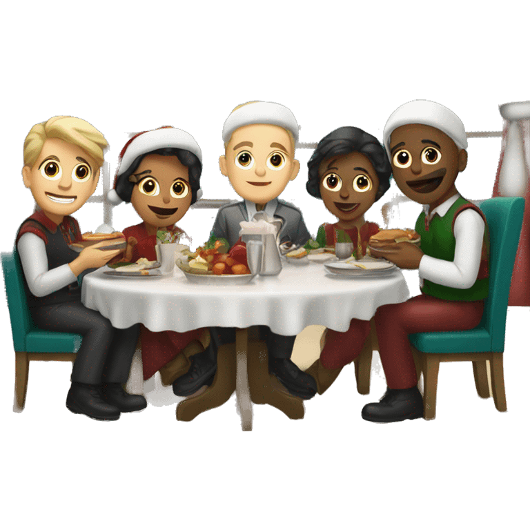 Christmas diner  emoji