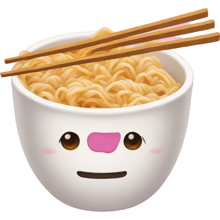 Ramen pink emoji