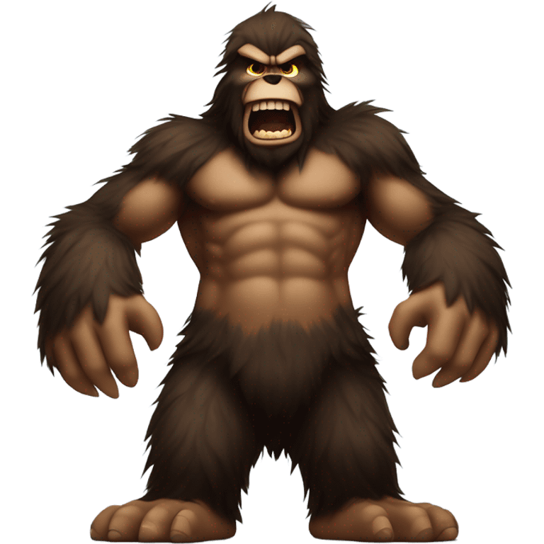 Very scary Bigfoot  emoji