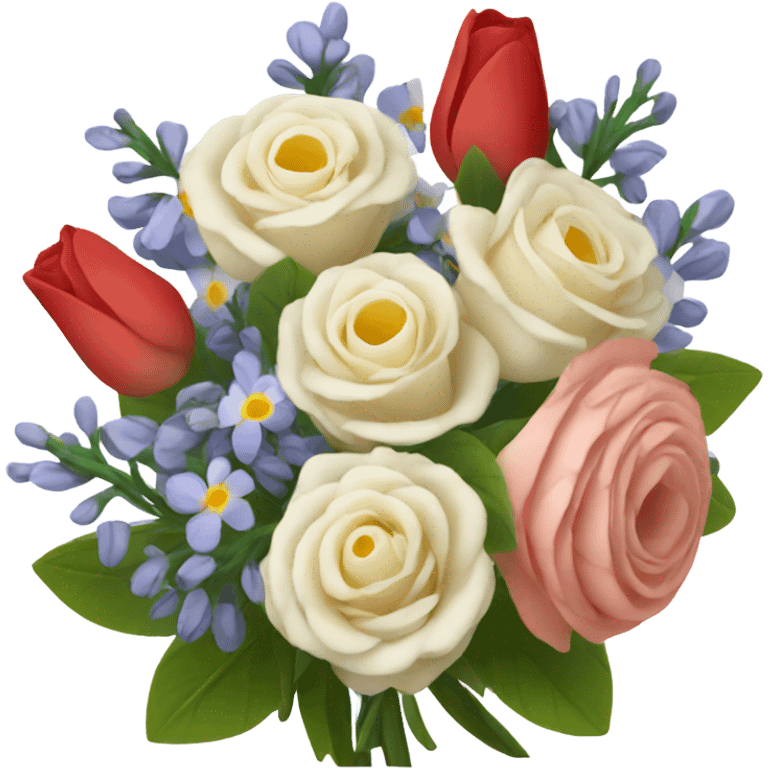 Bouquet of French flowers emoji