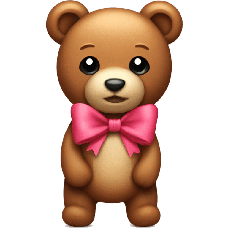 teddy bear with bow emoji