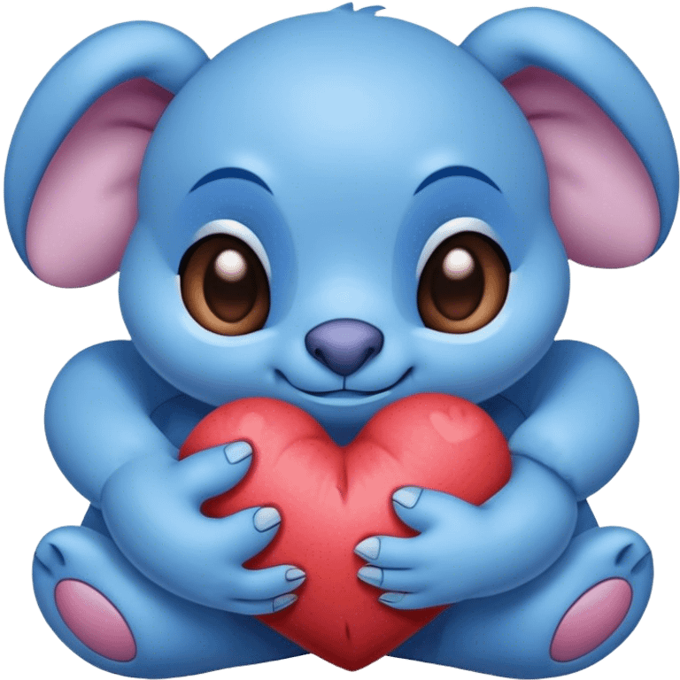 stitch love emoji