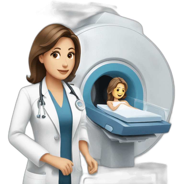 Posh-Radiologist-performing-breast-mri-to-woman emoji