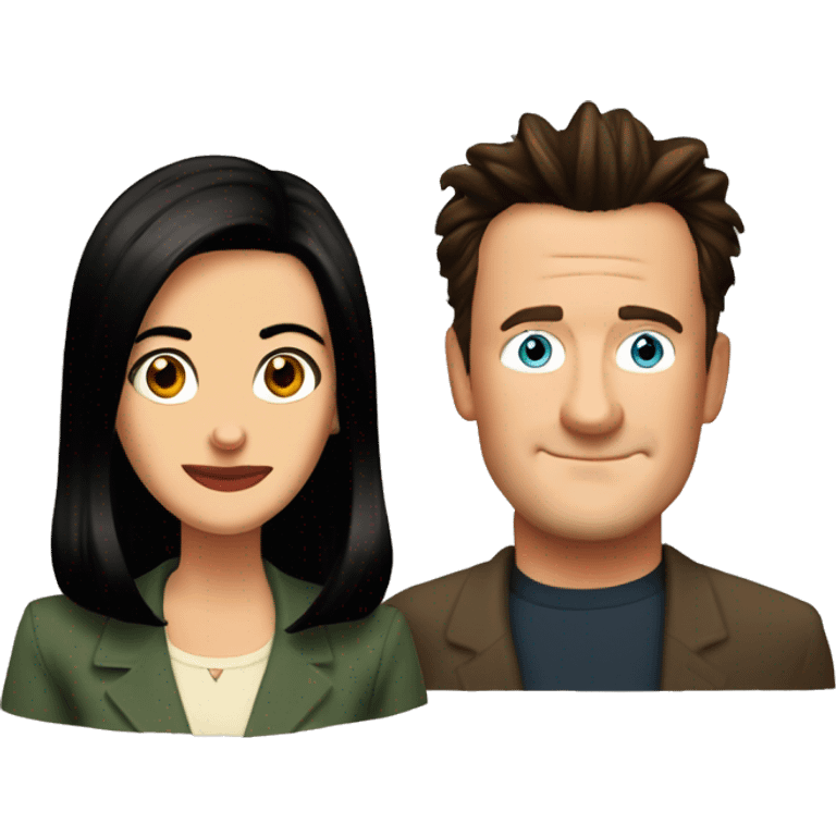 Monica Geller and Chandler Bing emoji