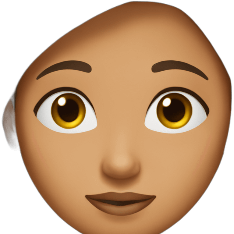 Brown and smooth-girl-with-Yu Wady Soe emoji