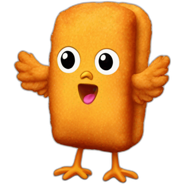 chicken nugget with arms emoji