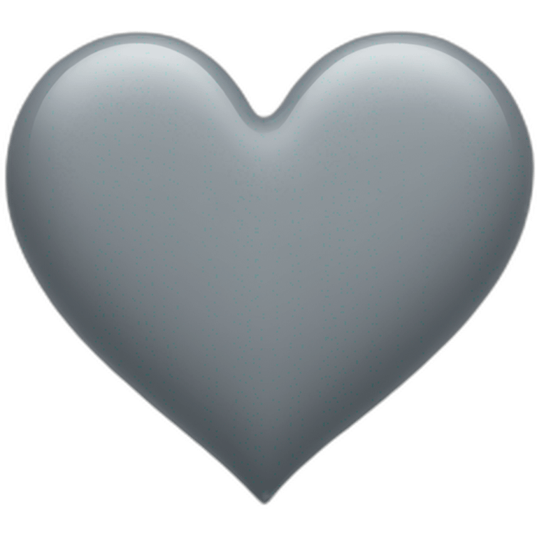 Grey heart emoji