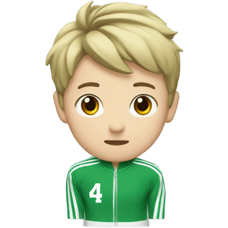 Squid game player seong gi hun in green track suit  emoji