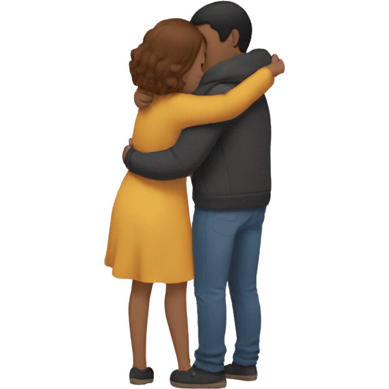 Two people hugging emoji