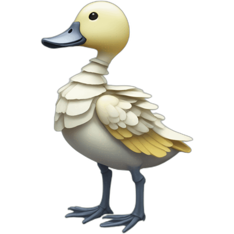 cute duck skeleton emoji