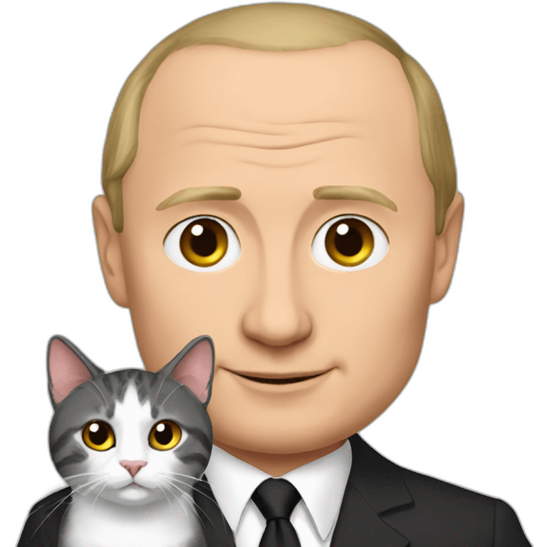 Putin with cat emoji