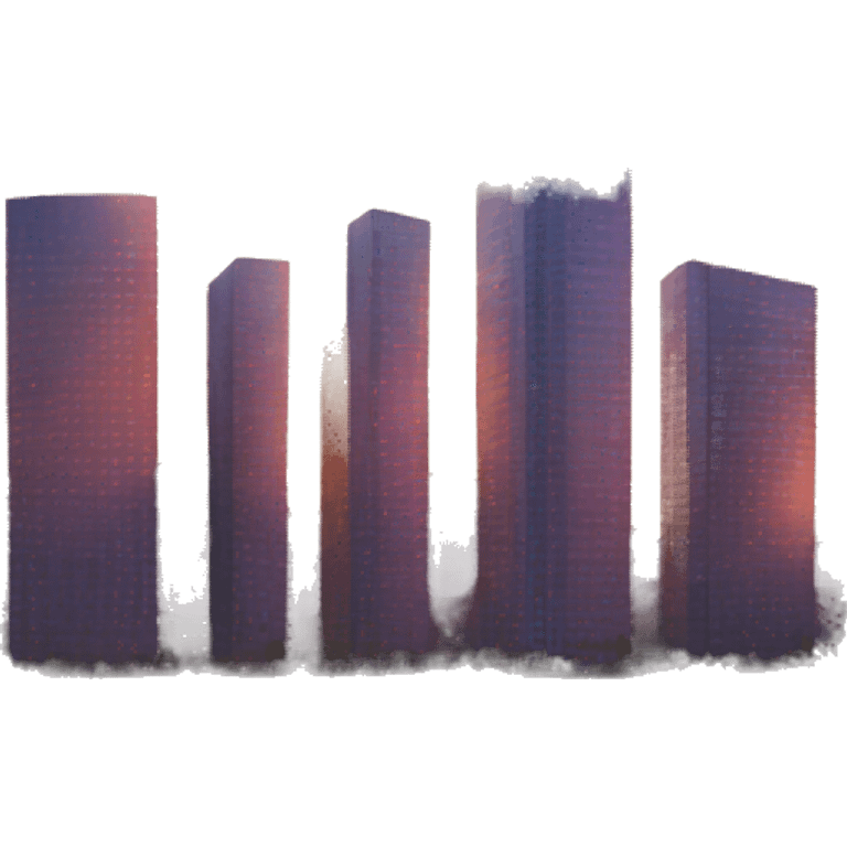 Buildings sunset emoji