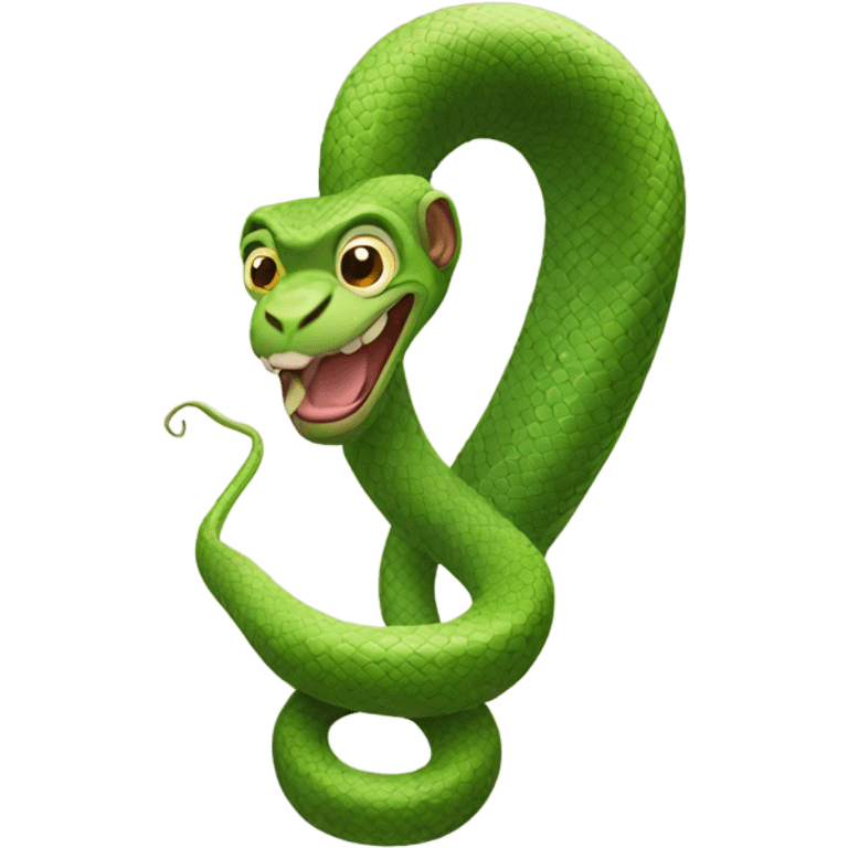 Monkey snake emoji