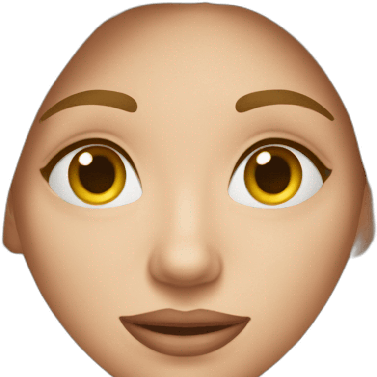 Une femme qui mue. Elle sort de sa peau pour renaître métaphoriquement. emoji