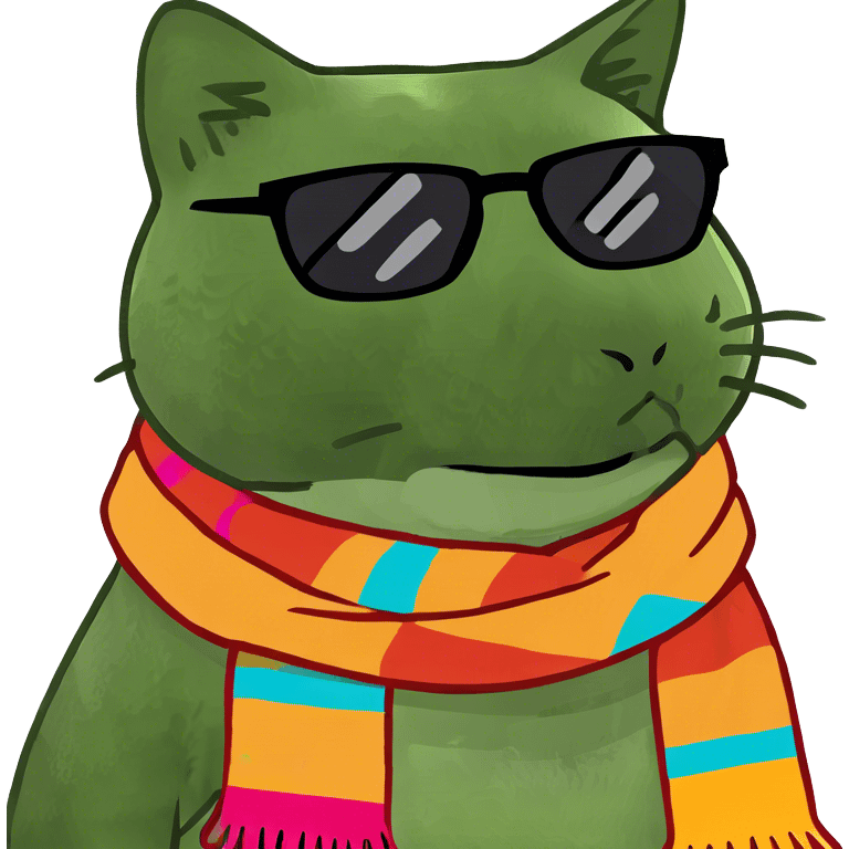 Cat with sunglasses emoji