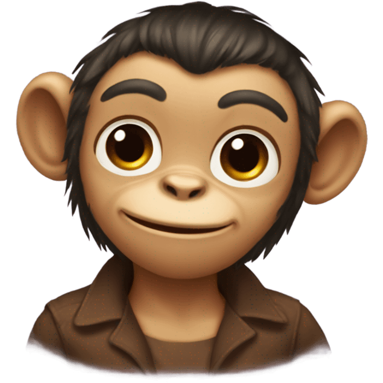 A gay little monkey emoji