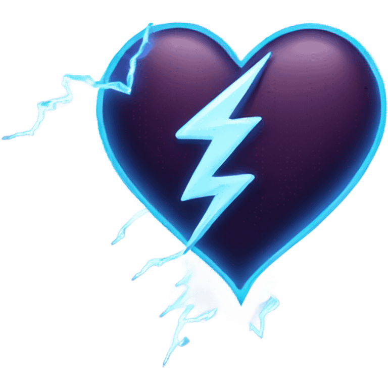 Lightning heart emoji