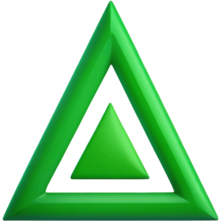 upside down green triangle emoji