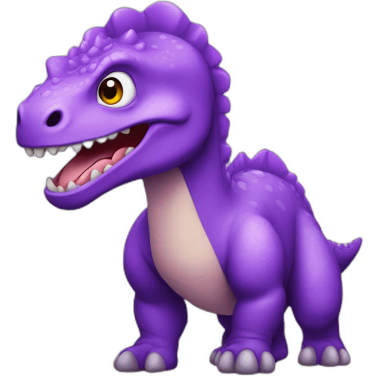 purple dinosaur emoji