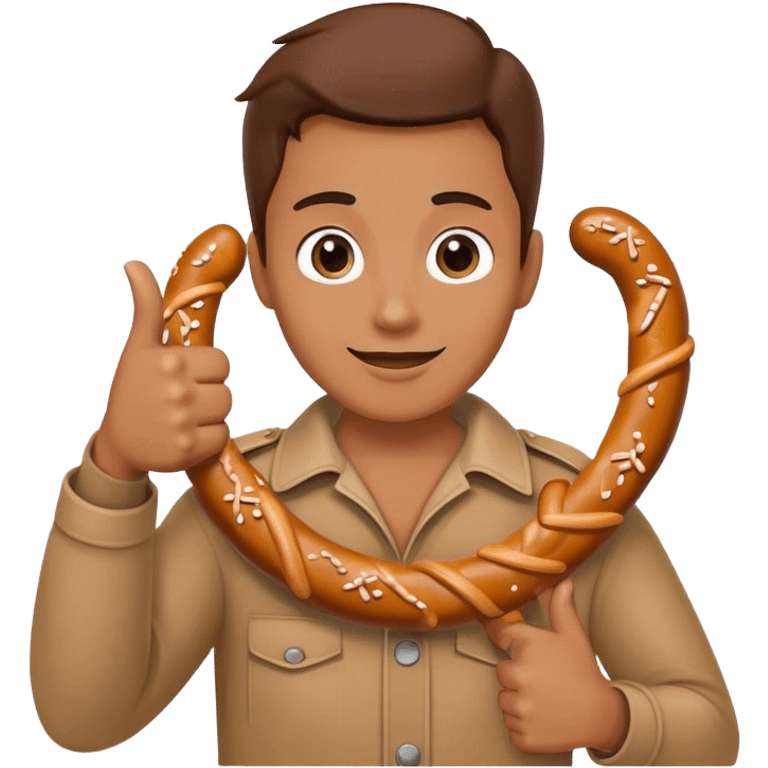 thumbs up pretzel emoji