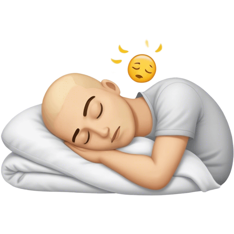 Lazy guy sleeping emoji