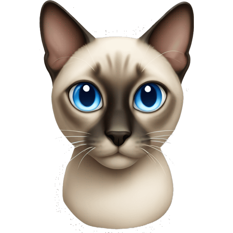 Siamese cat with blue eyes emoji