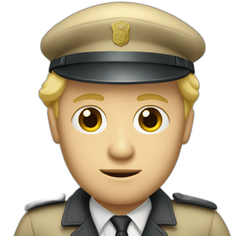 Blond man inspector from latvia emoji