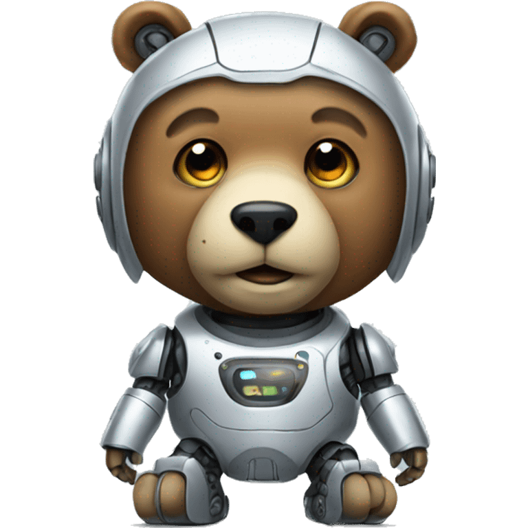 Robot bear emoji