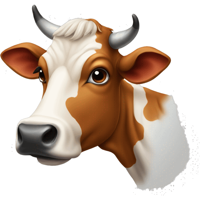 Colored cow emoji