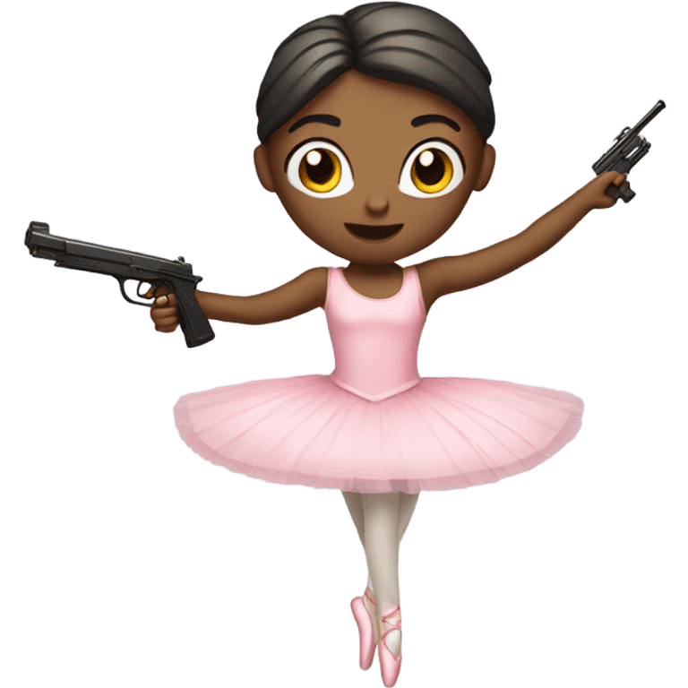 ballerina with a gun emoji