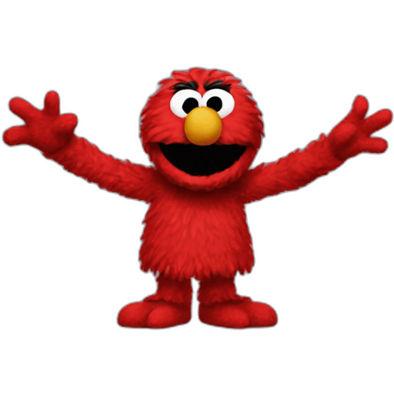 elmo shrug emoji